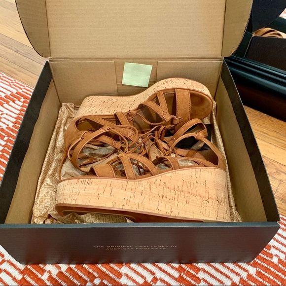 NWT Frye Women’s Heather Gladiator Wedge Sandal - Picture 4 of 8